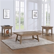 Pemberly Row Farmhouse / Country Engineered Wood End Table in Brown