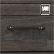 Pemberly Row Farmhouse Engineered Wood Buffet/Server in Black