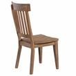 Pemberly Row Engineered Wood Dining Side Chair in Brown (Set of 2)