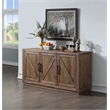 Pemberly Row Farmhouse Engineered Wood Buffet/Server in Brown