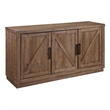 Pemberly Row Farmhouse Engineered Wood Buffet/Server in Brown