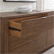 Pemberly Row Transitional Engineered Wood Buffet/Server in Brown
