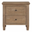 Pemberly Row Engineered Wood 2-Drawers Bedroom Nightstand in Brown