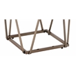 Pemberly Row Engineered Wood/Faux Marble Top End Table in Gray