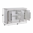 Pemberly Row Traditional Engineered Wood Buffet/Server in White
