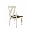 Pemberly Row Engineered Wood Dining Side Chair in White (Set of 2)