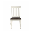 Pemberly Row Engineered Wood Dining Side Chair in White (Set of 2)