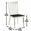 Pemberly Row Engineered Wood Dining Side Chair in White (Set of 2)