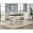Pemberly Row Engineered Wood Dining Side Chair in White (Set of 2)