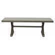 Pemberly Row Transitional Power-Coated Aluminum Coffee Table in Brown