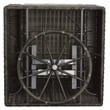 Pemberly Row Swivel Lounge Chair with .5 Round Wicker in Brown (Set of 2)