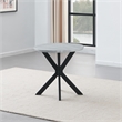 Pemberly Row Contemporary Faux Marble Round End Table in Gray