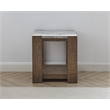 Pemberly Row Farmhouse / Country Engineered Wood End Table in Brown