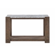Pemberly Row Farmhouse Engineered Wood Console Table in Brown