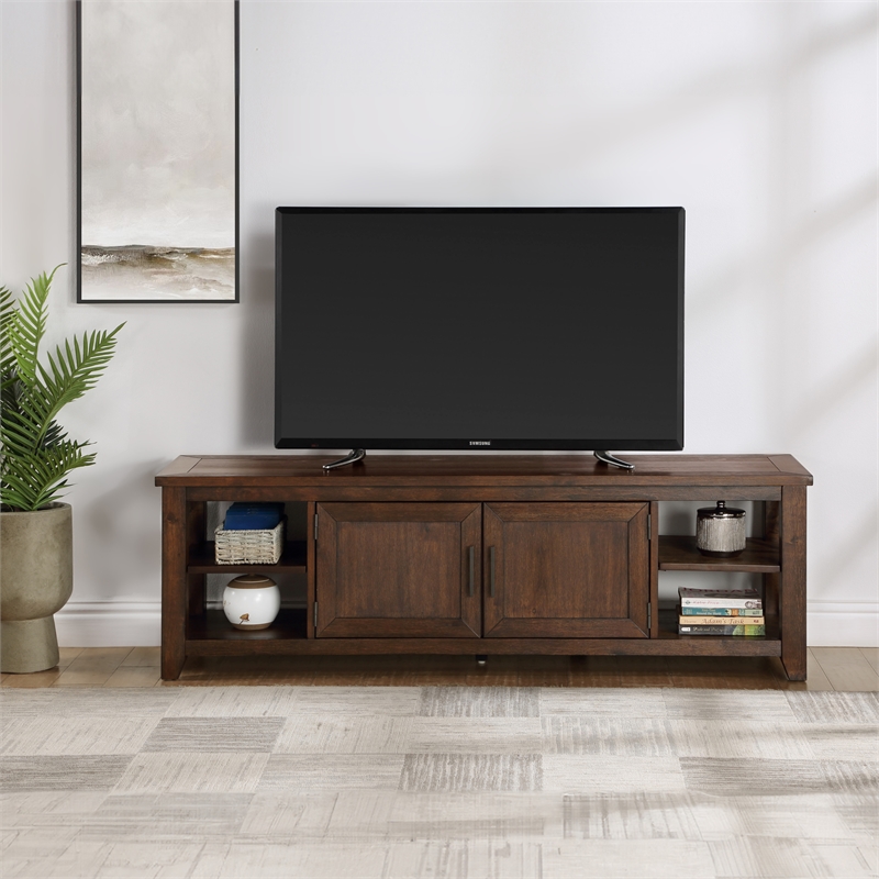 Pemberly Row Engineered Wood TV Stand For TVs Upto 75