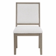 Pemberly Row Polyester Upholstered Side Chair in Gray (Set of 2)