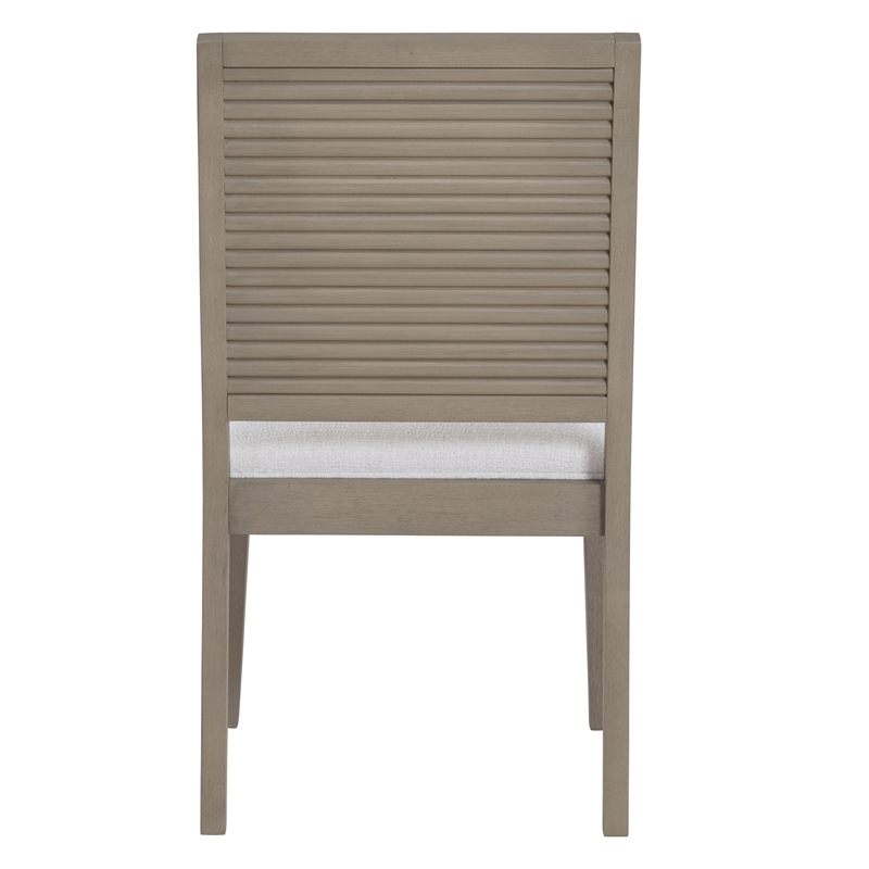 Pemberly Row Polyester Upholstered Side Chair in Gray (Set of 2)