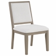 Pemberly Row Polyester Upholstered Side Chair in Gray (Set of 2)