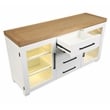 Pemberly Row Contemporary Engineered Wood Buffet/Server in White