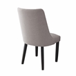 Pemberly Row Polyester Upholstered Side Chair in Gray (Set of 2)