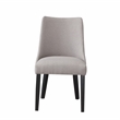 Pemberly Row Polyester Upholstered Side Chair in Gray (Set of 2)