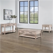 Pemberly Row Contemporary Engineered Wood Cocktail Table in Light Brown