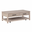 Pemberly Row Contemporary Engineered Wood Cocktail Table in Light Brown
