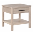 Pemberly Row Contemporary Engineered Wood End Table in Light Brown