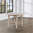 Pemberly Row Contemporary Engineered Wood Round Table in Light Brown