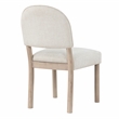 Pemberly Row Polyester Upholstered Side Chair in Light Brown (Set of 2)