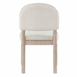 Pemberly Row Polyester Upholstered Side Chair in Light Brown (Set of 2)