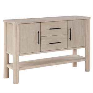 Pemberly Row Contemporary Engineered Wood Buffet/Server in Light Brown