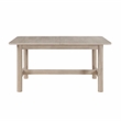 Pemberly Row Contemporary Engineered Wood Dining Table in Light Brown