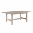 Pemberly Row Contemporary Engineered Wood Dining Table in Light Brown