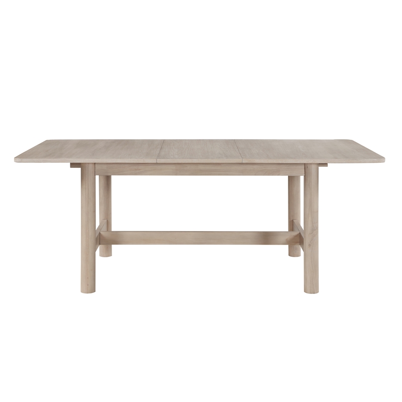Pemberly Row Contemporary Engineered Wood Dining Table in Light Brown