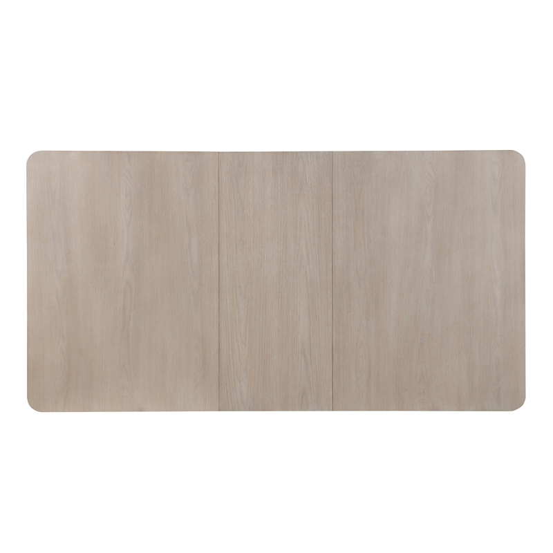 Pemberly Row Contemporary Engineered Wood Dining Table in Light Brown