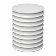 Pemberly Row Contemporary Engineered Wood End Table in White