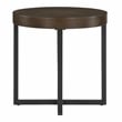 Pemberly Row Contemporary Engineered Wood/Iron End Table in Brown