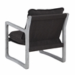 Pemberly Row Polyester Upholstered Accent Chair in Black (Set of 2)