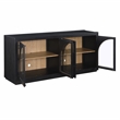 Pemberly Row Contemporary Engineered Wood Buffet/Server in Black