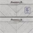 Pemberly Row Contemporary Engineered Wood Bedroom Nightstand in Gray