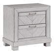 Pemberly Row Contemporary Engineered Wood Bedroom Nightstand in Gray