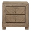 Pemberly Row Contemporary Engineered Wood Bedroom Nightstand in Brown