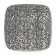Pemberly Row Boucle Woven Fabric Square Footstool/Pouf in Black