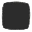 Pemberly Row Boucle Woven Fabric Square Footstool/Pouf in Black