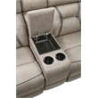 Pemberly Row Modern Transitional Manual Console Loveseat Gray