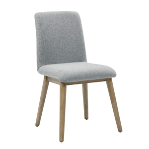 Pemberly Row Modern / Contemporary 34&quot Gray Polyester Side Chair