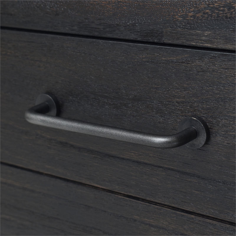 Pemberly Row Farmhouse Acacia Wood 6-Drawers Bedroom Dresser in Brown