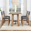 Pemberly Row Modern / Contemporary Counter Table in Brown/Black