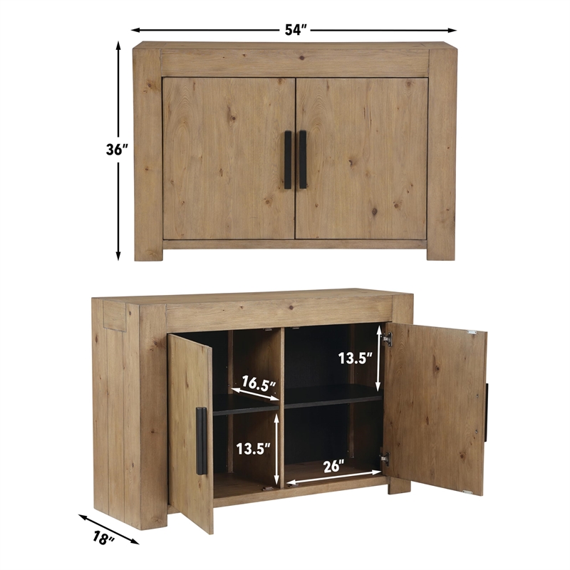 Pemberly Row Engineered Wood Contemporary 64